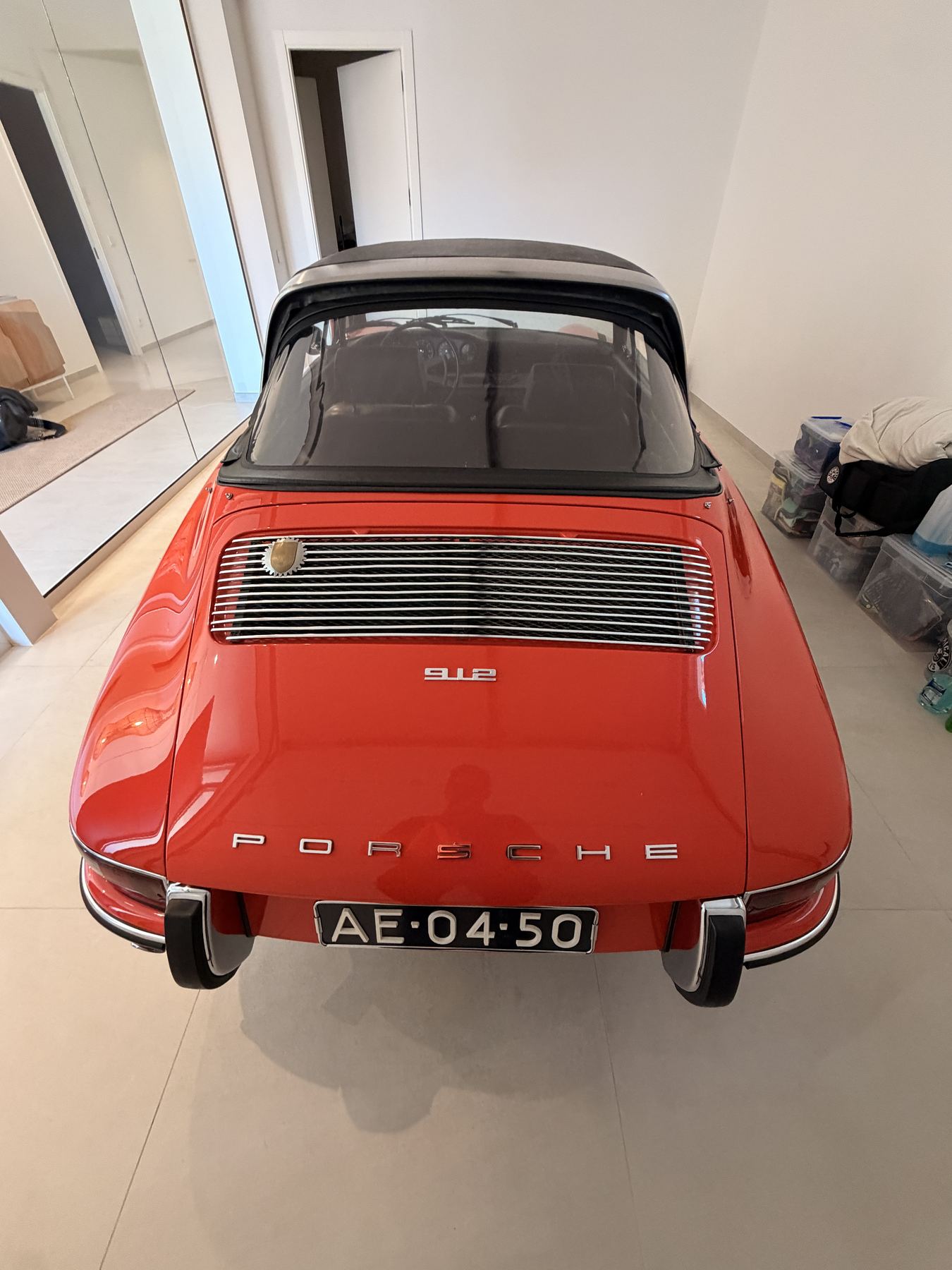 Rear view with registration plate